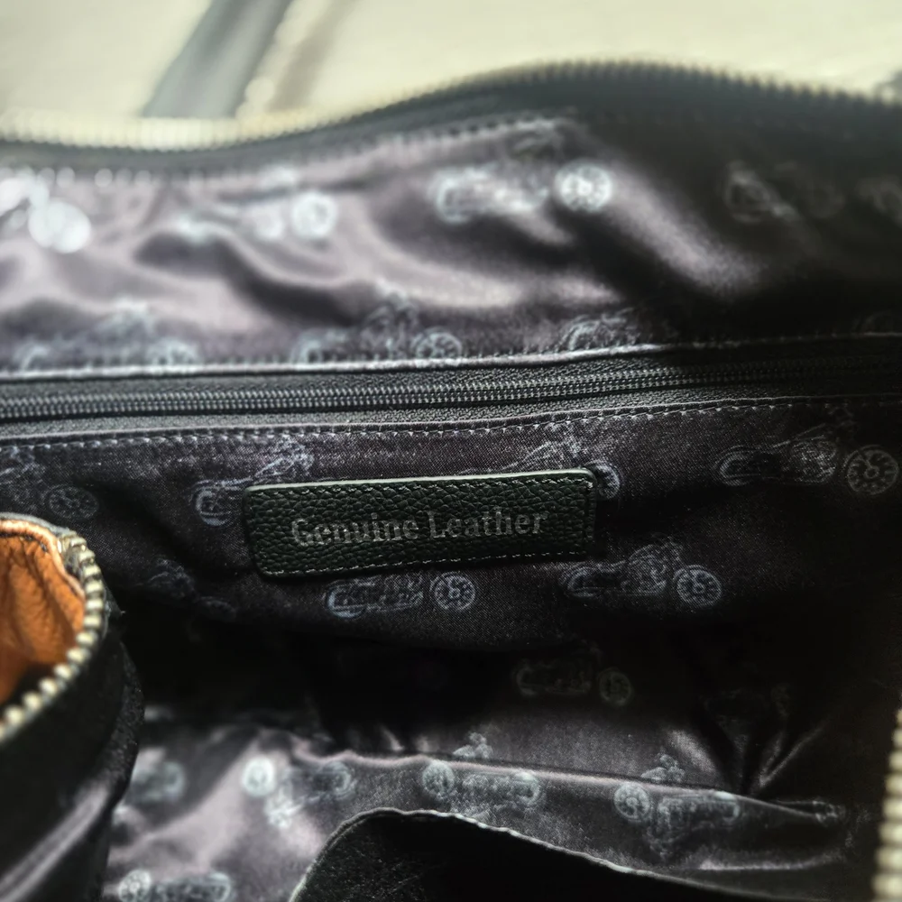 Harley-Davidson Women's Tan and Black Leather Bag and Wallet - Picture 3 of 11